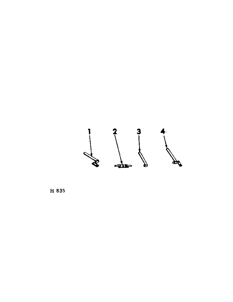 Схема запчастей Case IH 201 - (A-100[A]) - FEATHER AND BRACKET, PEA BAR PLATFORM, NOT AUGER OR CANVAS PLATFORM (58) - ATTACHMENTS/HEADERS