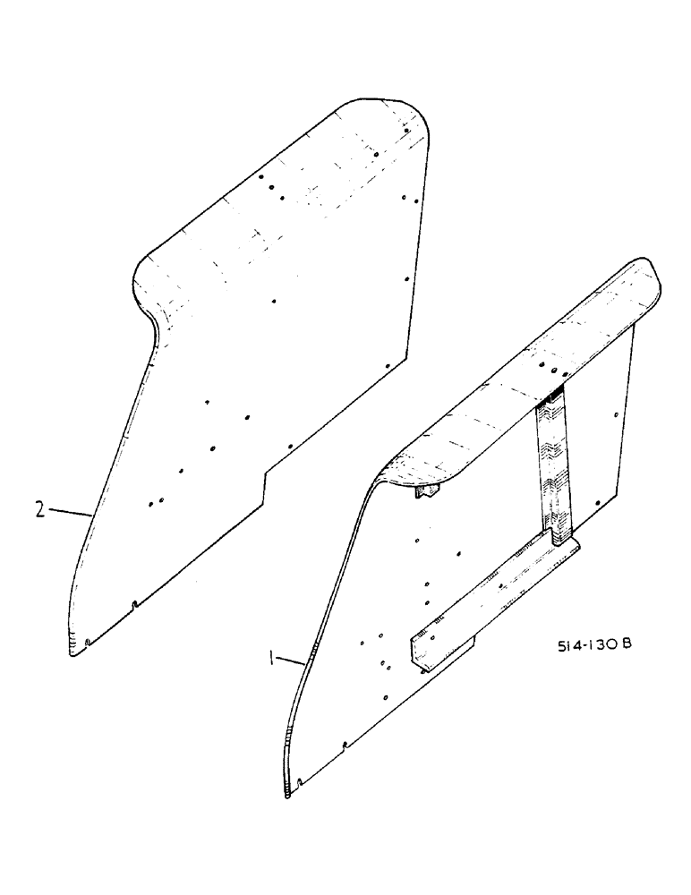 Схема запчастей Case IH 585 - (13-017) - REAR FENDERS, CROWN TYPE (05) - SUPERSTRUCTURE