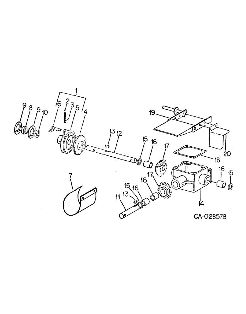 Схема запчастей Case IH 105 - (C-05) - GEAR BOX 