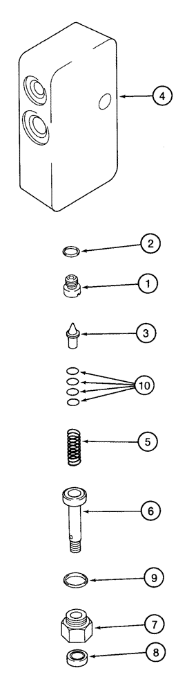 Схема запчастей Case IH 2155 - (6-14) - FOOT-N-INCH VALVE ASSEMBLY (03) - POWER TRAIN