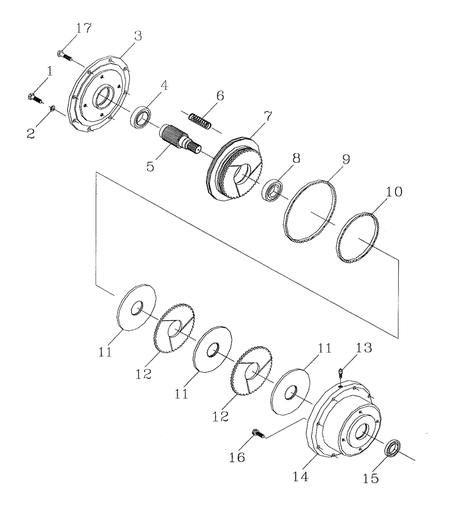 Схема запчастей Case IH 7700 - (A09[09]) - FAIL SAFE BRAKE Mainframe & Functioning Components