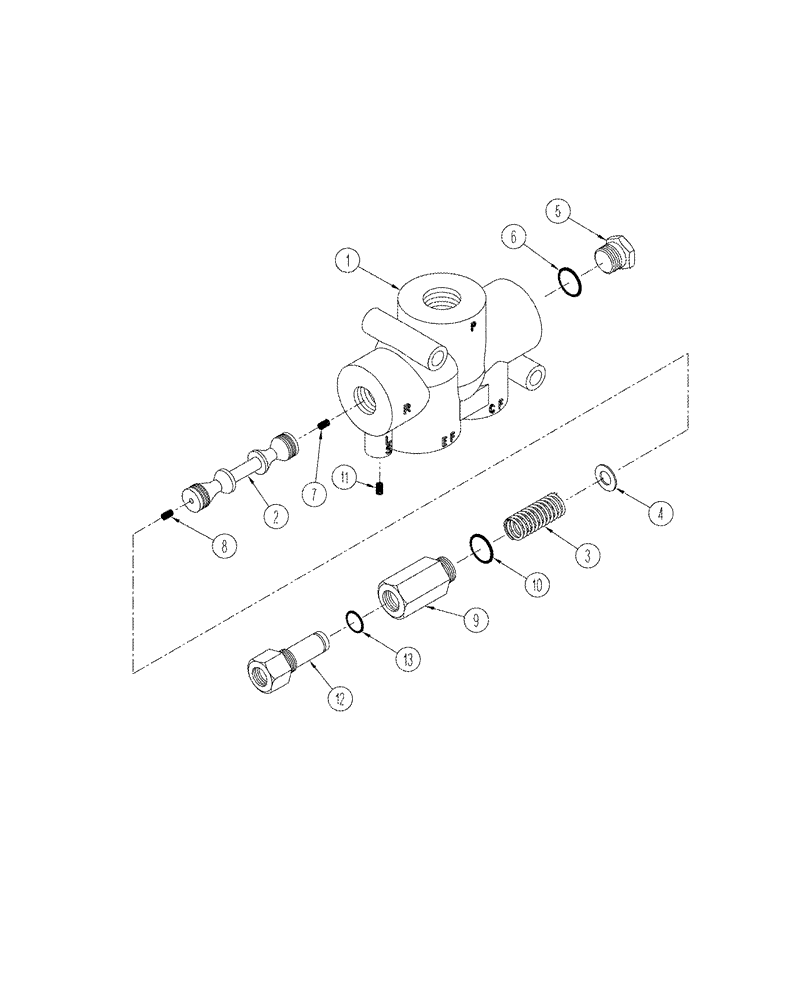 Схема запчастей Case IH STX325 - (08-23) - HIGH OUTPUT HYDRAULICS - PRIORITY VALVE ASSEMBLY (08) - HYDRAULICS