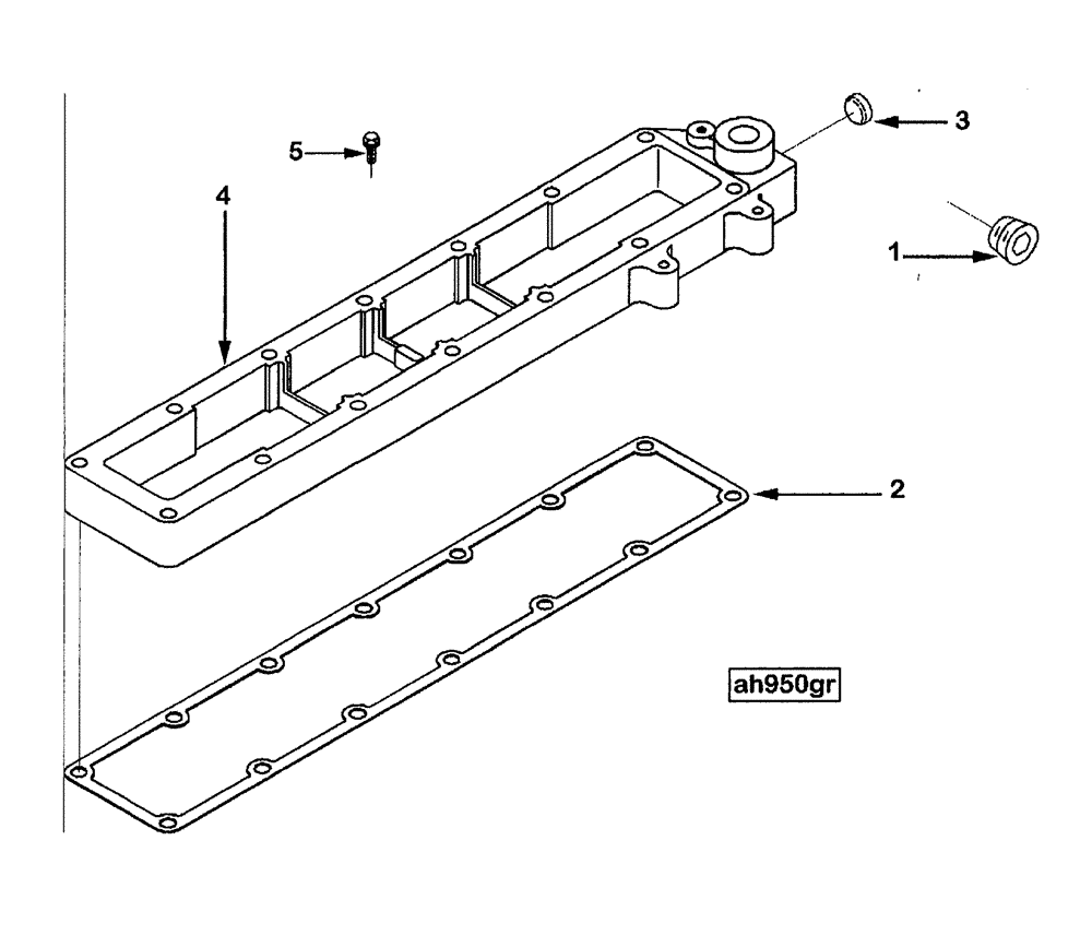 Схема запчастей Case IH SPX3200 - (03-018) - AFTERCOOLER SPACER (10) - ENGINE