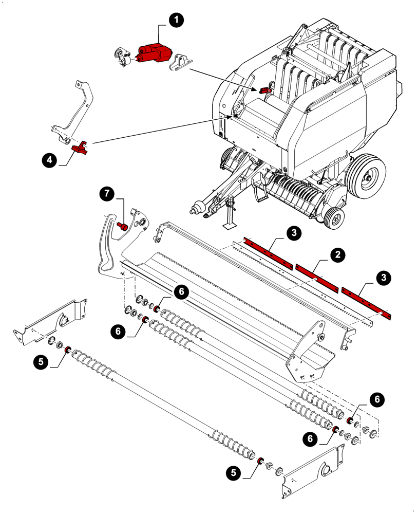 Схема запчастей Case IH RB464 - (00.00RB221) - MAINTENANCE PARTS, NET WRAP (00) - GENERAL