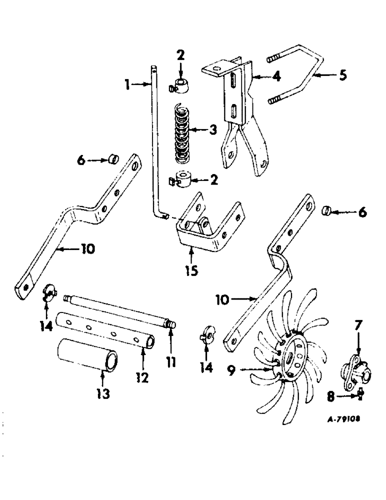 Схема запчастей Case IH 663 - (AD-19) - ROTARY WEEDER ATTACHMENT 