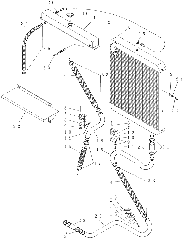 Схема запчастей Case IH 7700 - (C02.02[01]) - Cooling Fan, Drive Belt and Shroud {M11/QSM11} (10) - ENGINE