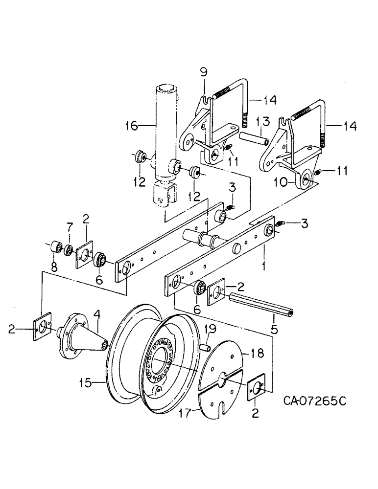 Схема запчастей Case IH 800 - (05-02) - WHEELS, CARRYING WHEELS, UNITS A THRU G, M, S AND T (06) - POWER TRAIN