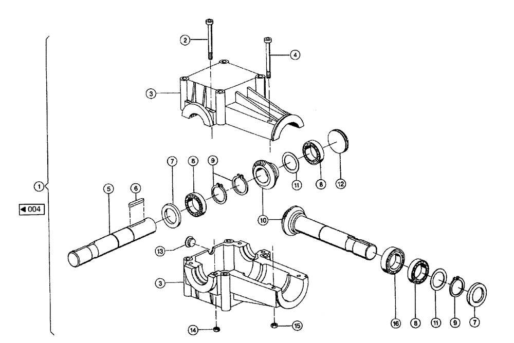 Схема запчастей Case IH 683 - (0005) - LAID MAIZE AUGER (58) - ATTACHMENTS/HEADERS