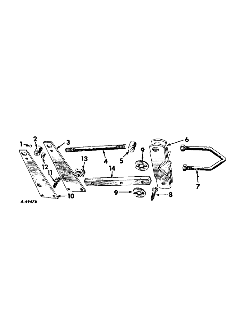 Схема запчастей Case IH 463 - (V-11) - PARALLEL LINKAGE 