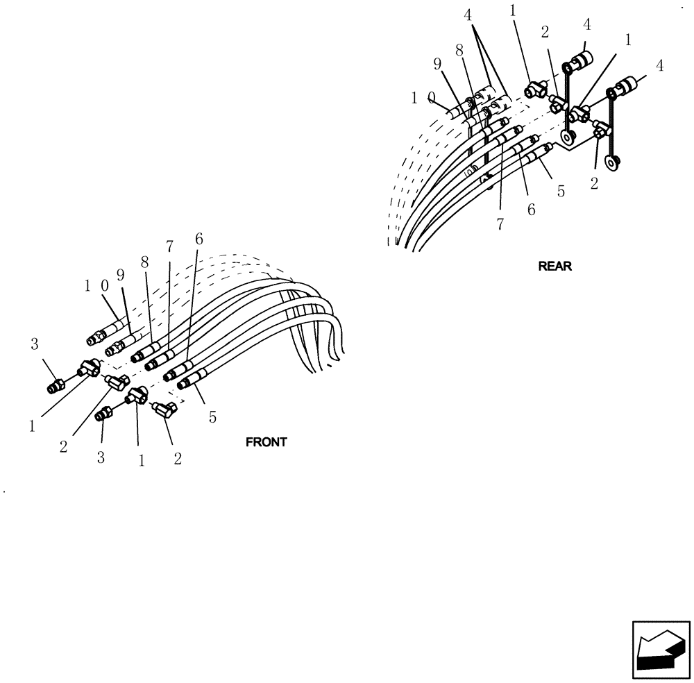 Схема запчастей Case IH 3380 - (88.470.01) - TOW BETWEEN AIR CART HIGH FLOW KIT (88) - ACCESSORIES