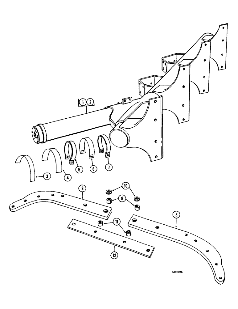 Схема запчастей Case IH 213S - (06) - BEAM AND STANDARD, 4 BOTTOM 