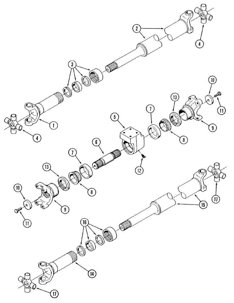 Схема запчастей Case IH STX275 - (06-30) - POWER TAKEOFF ASSEMBLIES (06) - POWER TRAIN