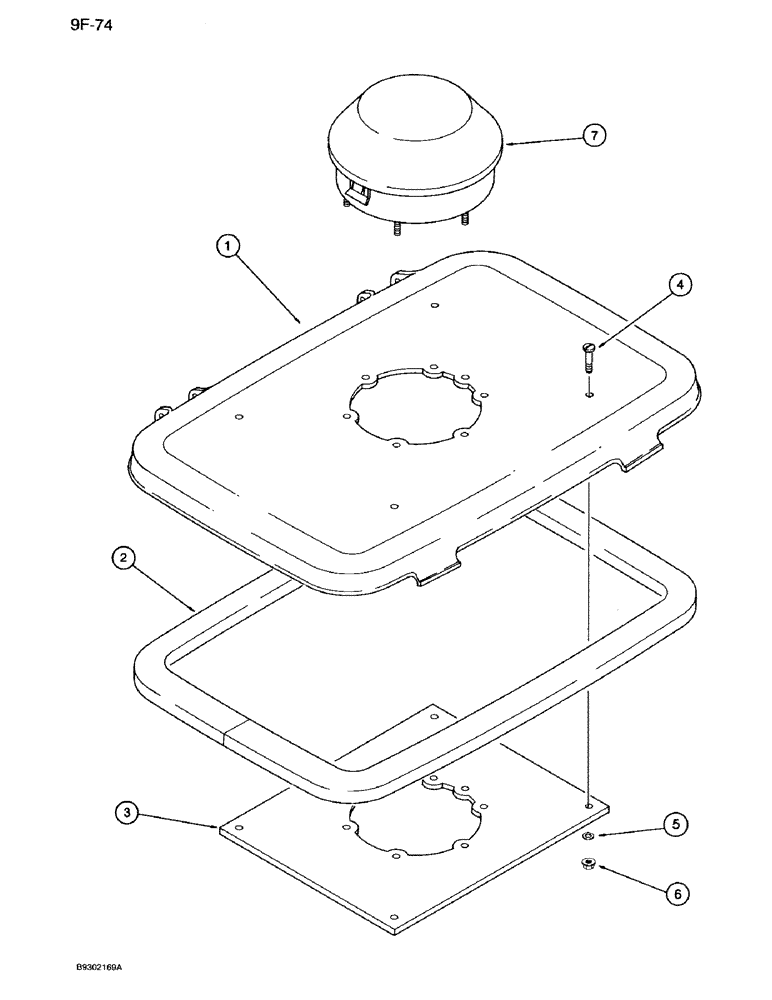 Схема запчастей Case IH 950 - (9F-74) - CLOSED GRANULAR CHEMICAL HOPPER PARTS, ALL RIGID, VERTICAL FOLD AND FRONT FOLD PLANTERS (09) - CHASSIS/ATTACHMENTS