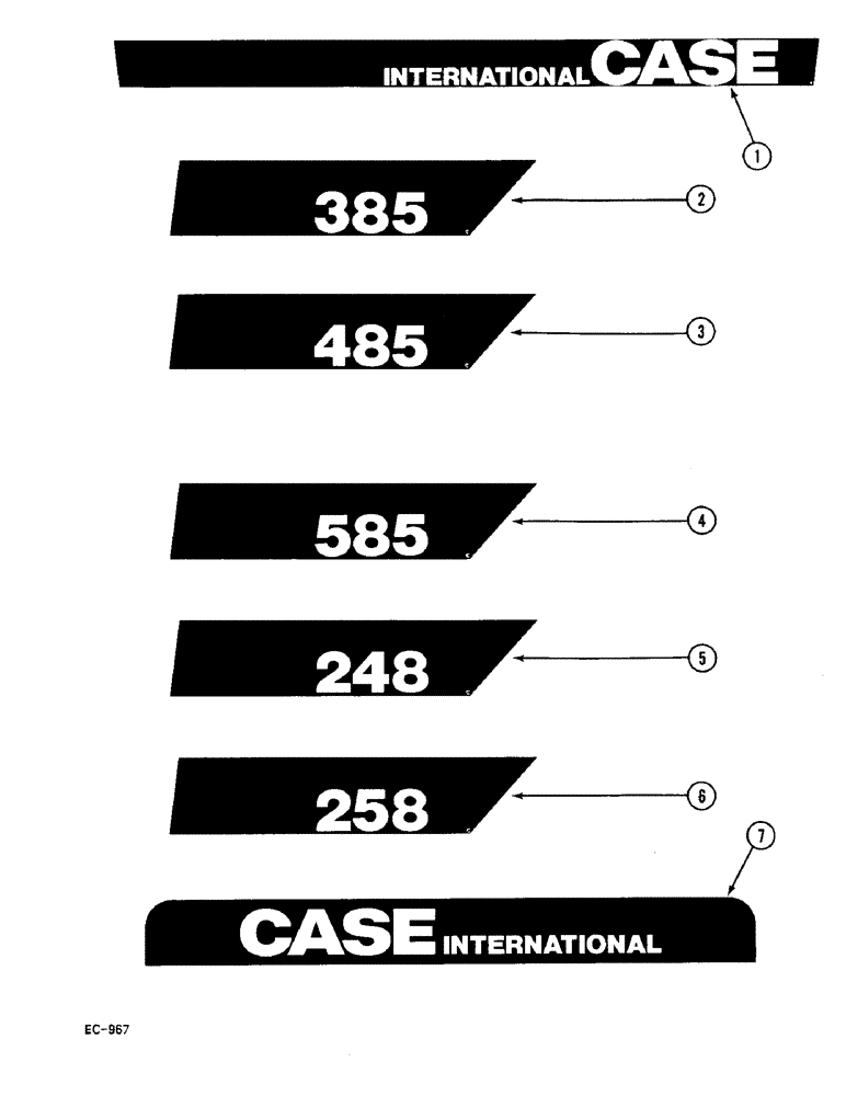 Схема запчастей Case IH 248 - (9-748) - PRODUCT GRAPHICS (09) - CHASSIS