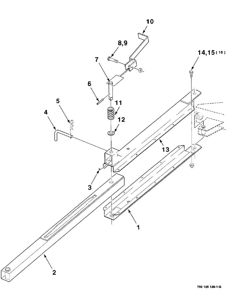 Схема запчастей Case IH 8240 - (7-12) - LATCH ASSEMBLY, FIELD AND TRANSPORT (58) - ATTACHMENTS/HEADERS