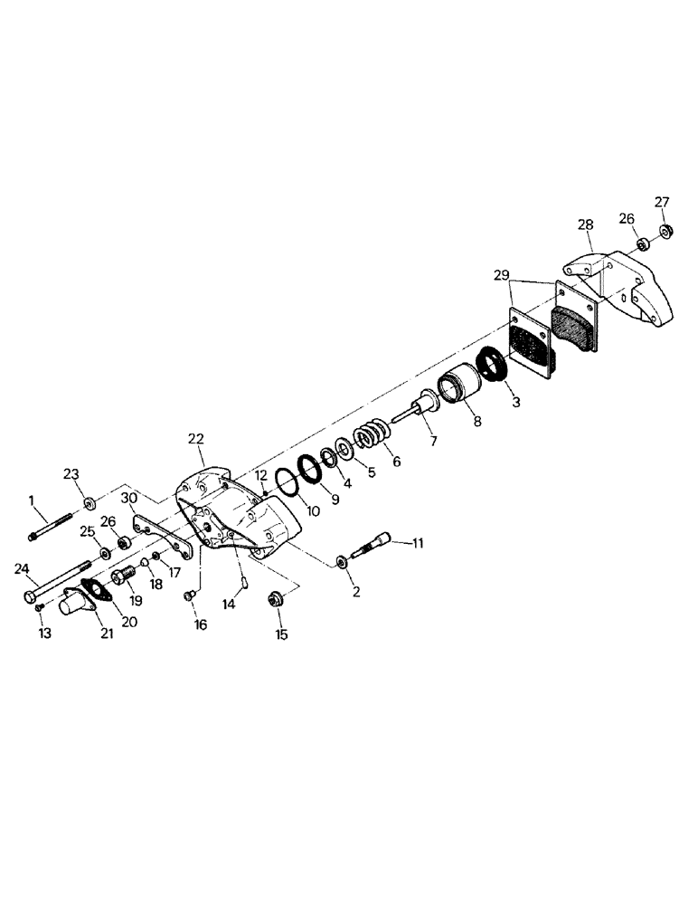 Схема запчастей Case IH ST210 - (05-04) - HYDRAULIC BRAKE ASSEMBLY (5.1) - BRAKES