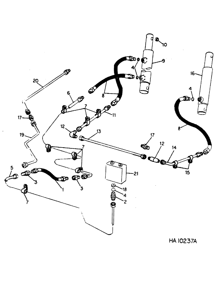 Схема запчастей Case IH DRAPER - (B-14) - DRAPER HEADER, REEL HYDRAULICS (07) - HYDRAULICS