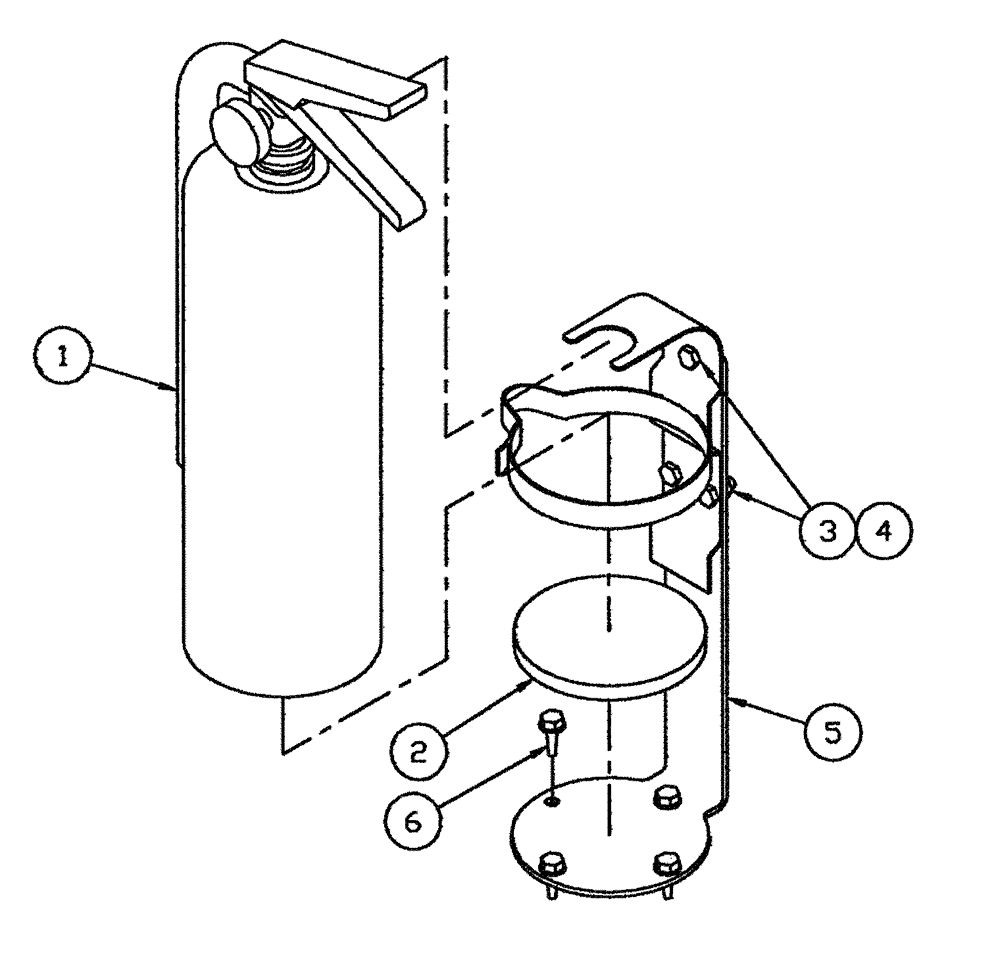 Схема запчастей Case IH SPX3200 - (11-028) - FIRE EXTINGUISHER GROUP Options