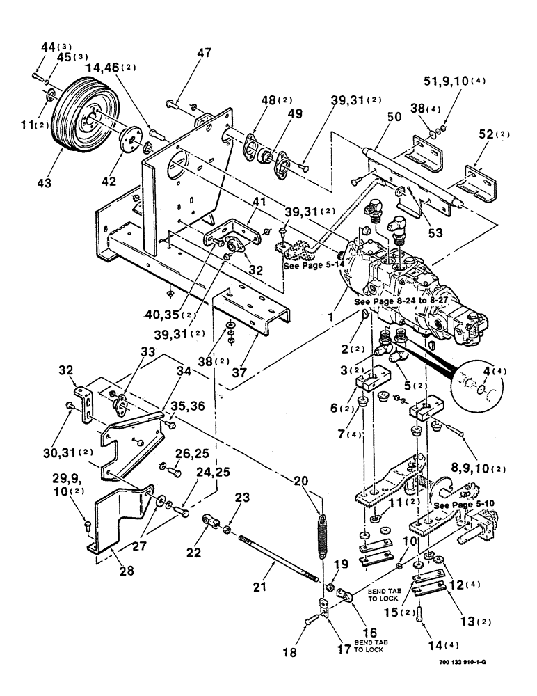 Схема запчастей Case IH 8825HP - (05-08) - TRANSMISSION PUMP MOUNTING AND CONTROL ASSEMBLY (06) - POWER TRAIN