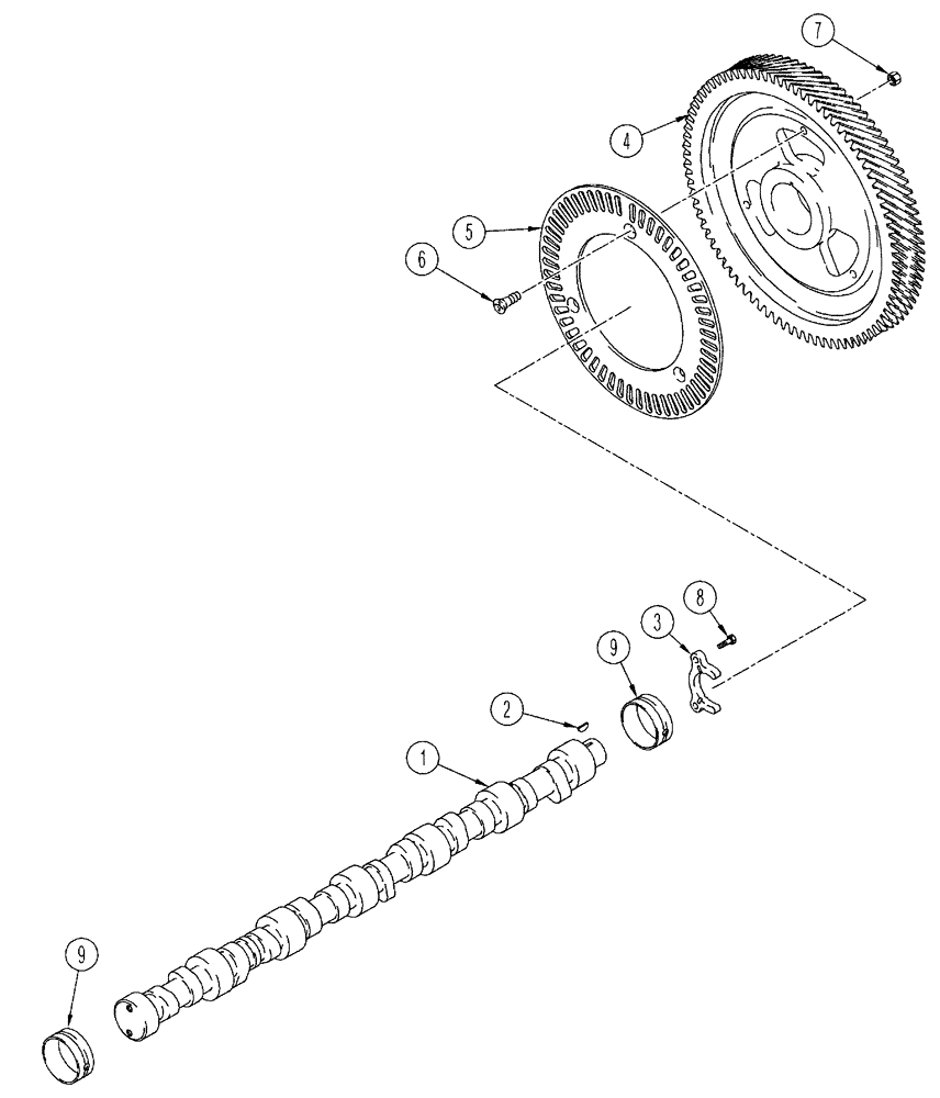 Схема запчастей Case IH FLX3010 - (02-053) - CAMSHAFT, FLX 3010 (01) - ENGINE