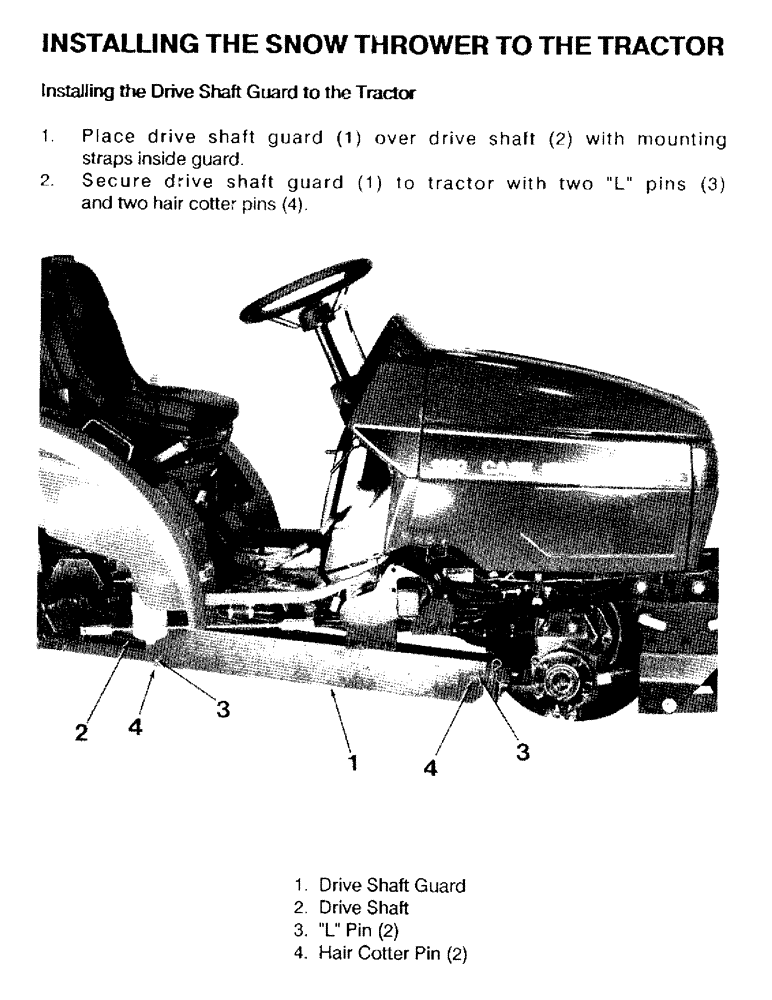 Схема запчастей Case IH ST148 - (22) - INSTALLING THE SNOW THROWER TO THE TRACTOR 