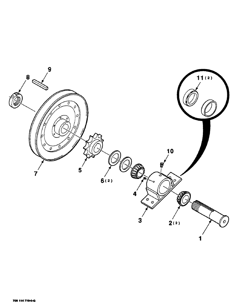 Схема запчастей Case IH SC416 - (2-06) - REEL DRIVE JACKSHAFT ASSEMBLY (09) - CHASSIS