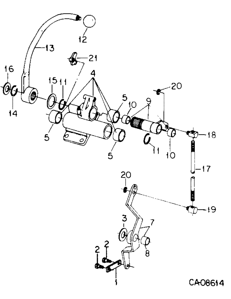 Схема запчастей Case IH 3688 - (10-32) - HYDRAULICS, FOURTH AUXILIARY VALVE CONTROLS, 3688 TRACTORS (07) - HYDRAULICS