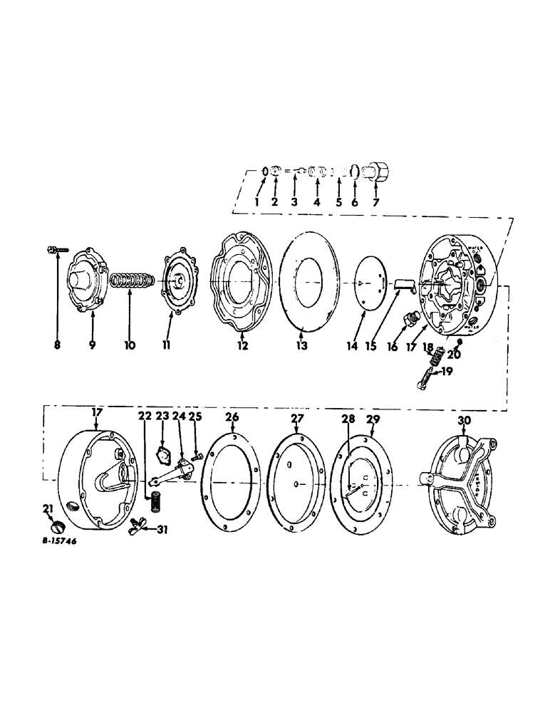 Схема запчастей Case IH 706 - (E-22) - FUEL SYSTEM, LP GAS FUEL REGULATOR, ENGINE S/N C-263 66123 AND UP, S/N C-291 501 AND UP (02) - FUEL SYSTEM