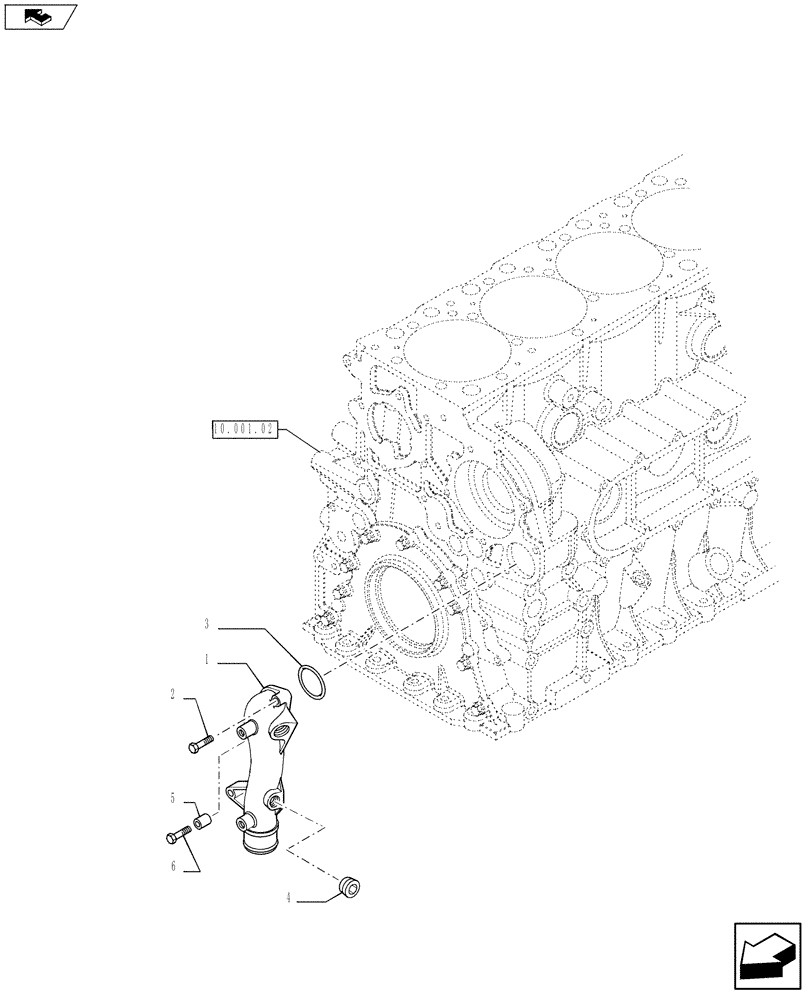 Схема запчастей Case IH F2CFE613R A021 - (10.402.03) - WATER PUMP - CONTROL (504311600) (10) - ENGINE