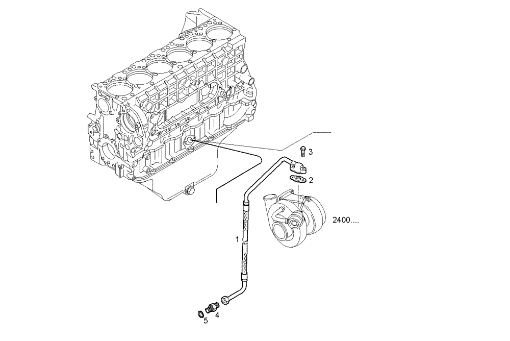 Схема запчастей Case IH F3AE0684D B003 - (3064.013) - OIL DELIVERY LINE 