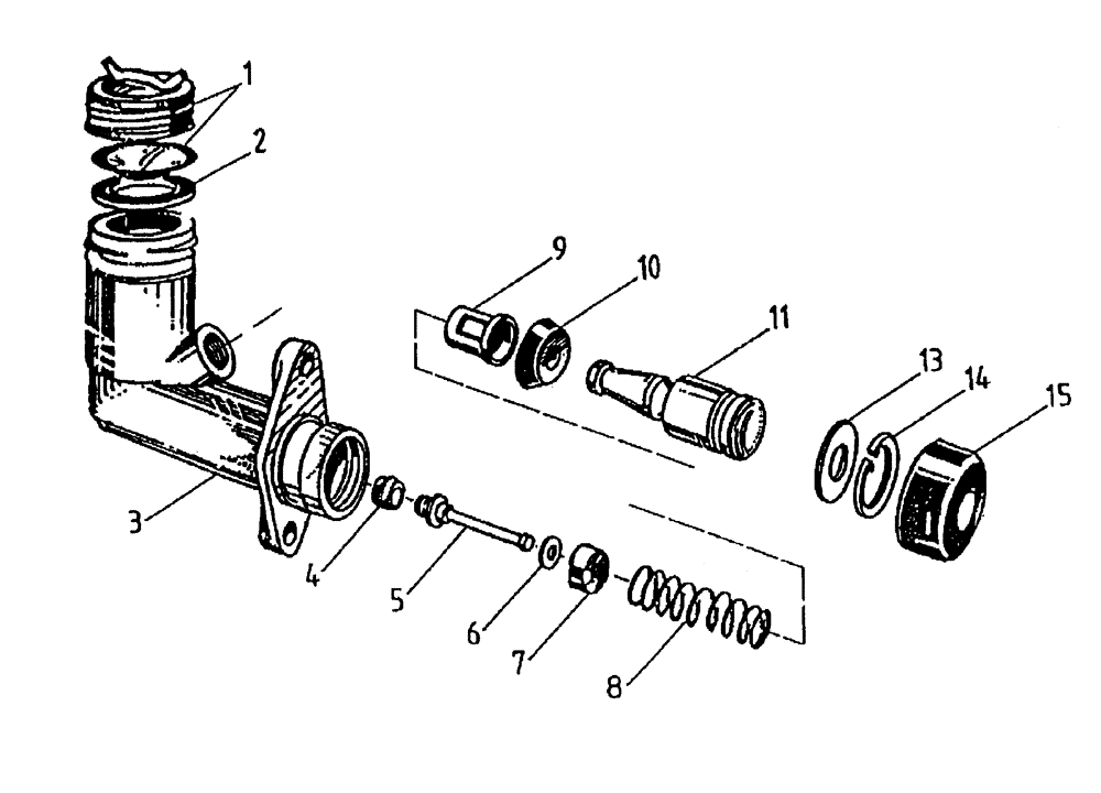 Схема запчастей Case IH AUSTOFT - (A02-07) - BRAKE MASTER CYLINDER Mainframe & Functioning Components