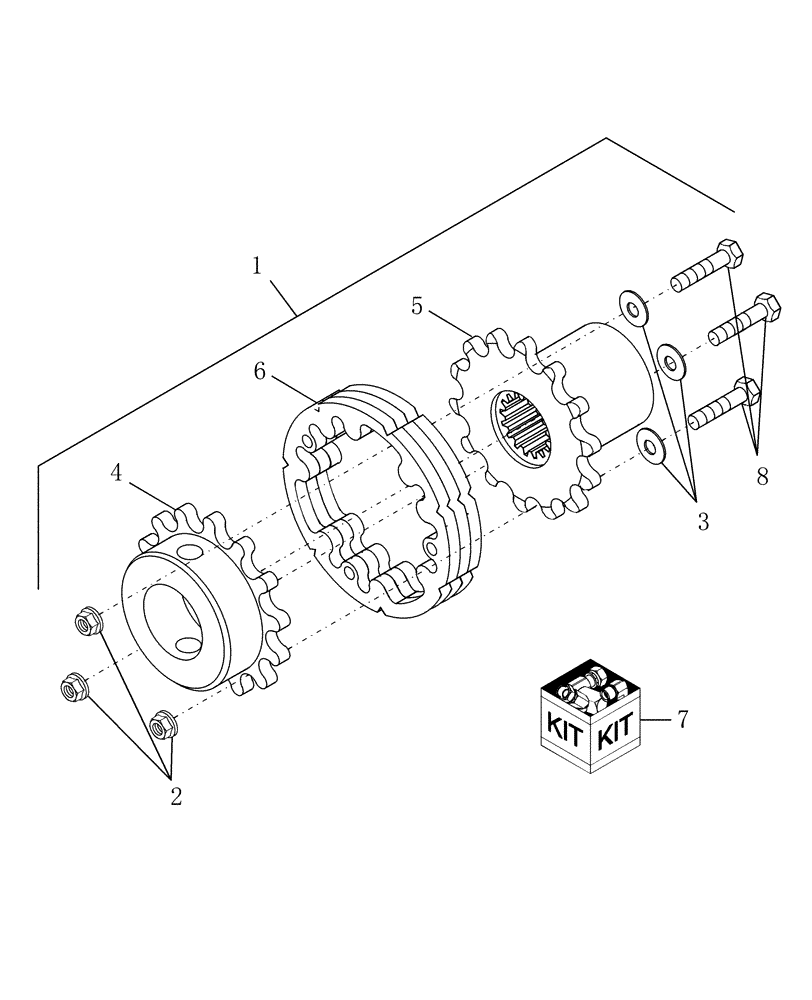 Схема запчастей Case IH DH302 - (20.05.47) - COUPLER, HCC & BAT REEL (13) - REEL