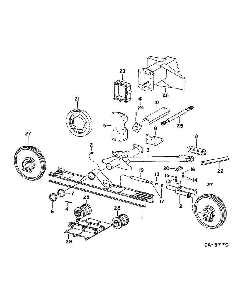 Схема запчастей Case IH 1460 - (15-02) - WHEEL AND TRACTION, TRACK Wheels & Traction