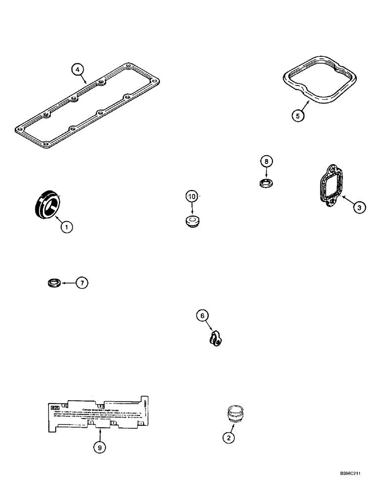 Схема запчастей Case IH 4391 - (2-74) - GASKET KIT, VALVE GRIND, 4-390 EMISSIONS CERTIFIED ENGINE (02) - ENGINE