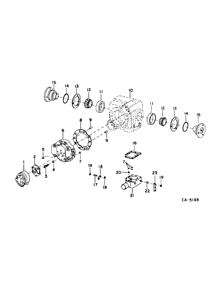 Схема запчастей Case IH 1480 - (10-21) - HYDRAULICS, HYDROSTATIC PUMP, VALVE BLOCK, SUNDSTRAND (07) - HYDRAULICS