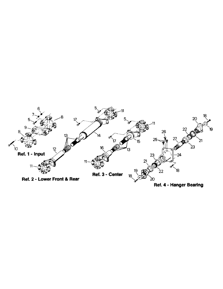 Схема запчастей Case IH CM360 - (04-38) - DRIVESHAFTS (04) - Drive Train