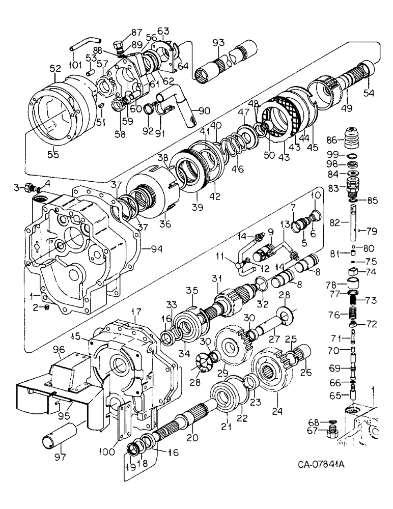 Схема запчастей Case IH 3688HC - (07-25) - DRIVE TRAIN, INDEPENDENT POWER TAKE OFF, DUAL SPEED (04) - Drive Train