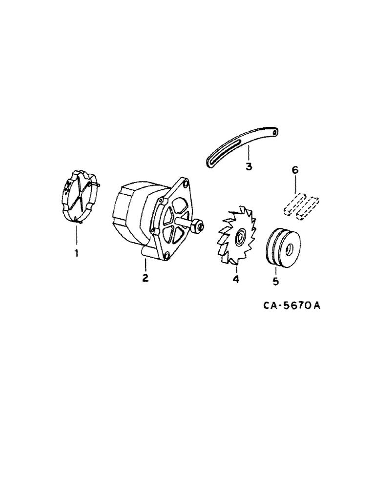 Схема запчастей Case IH 1460 - (08-20) - ELECTRICAL, ALTERNATOR GENERATOR AND MOUNTINGS, ALL EXCEPT 90 AMP MOTOROLA, ALT-GEN (06) - ELECTRICAL