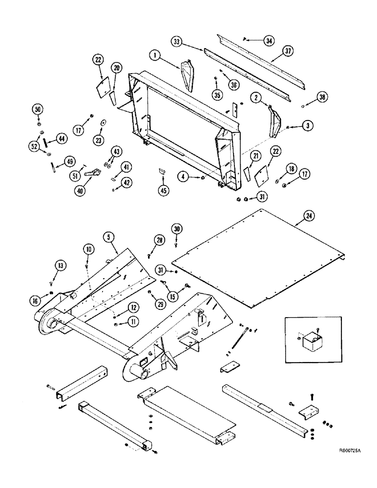 Схема запчастей Case IH 1680 - (9A-28) - FEEDER HOUSING AND ADAPTER (13) - FEEDER