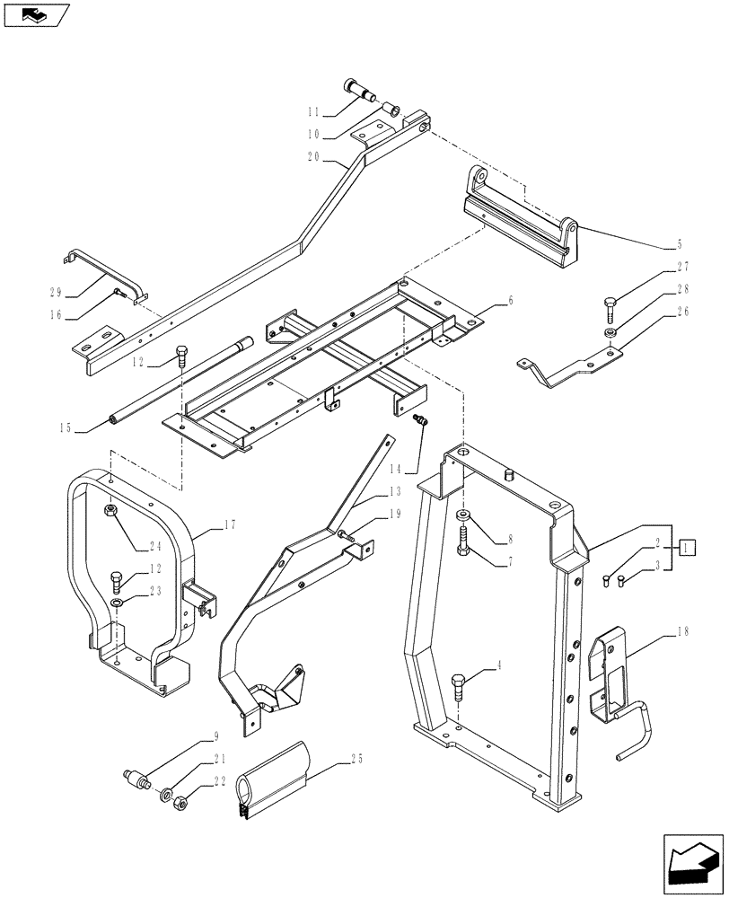 Схема запчастей Case IH PUMA 215 - (90.100.01[03]) - HOOD - C7091 (VAR.720463-728212) (90) - PLATFORM, CAB, BODYWORK AND DECALS