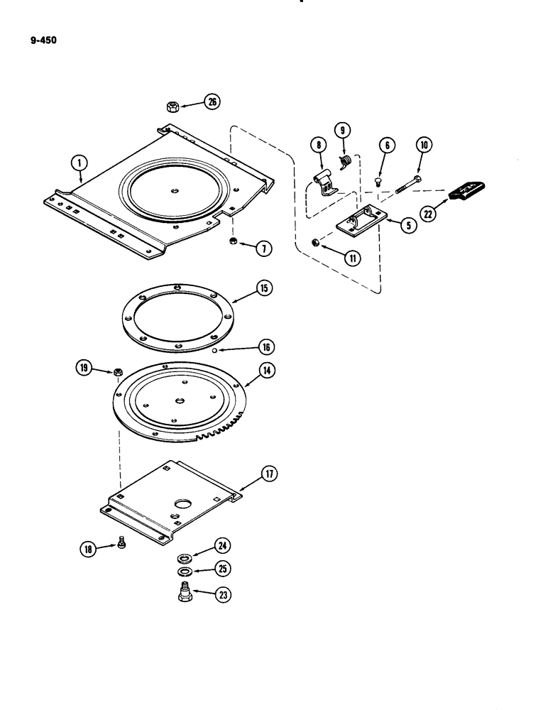 Схема запчастей Case IH 2294 - (9-450) - OPERATOR SEAT, AIR/OIL SUSPENSION, PRIOR TO P.I.N. 9938101 (09) - CHASSIS/ATTACHMENTS