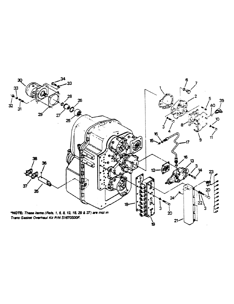 Схема запчастей Case IH 9170 - (04-18) - TRANSMISSION ASSEMBLY (04) - Drive Train