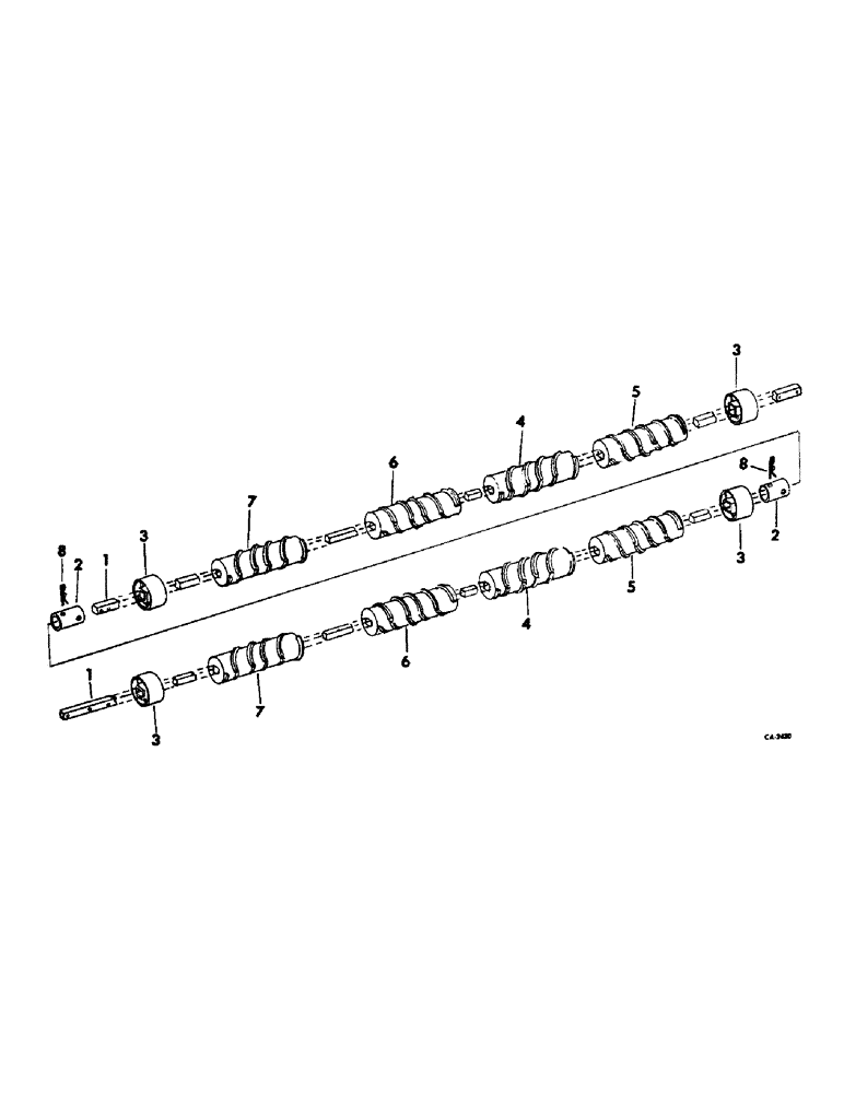 Схема запчастей Case IH 82-SERIES - (B-17) - AUGERS AND RELATED PARTS, FOR USE WITH FERTILIZER UNITS 