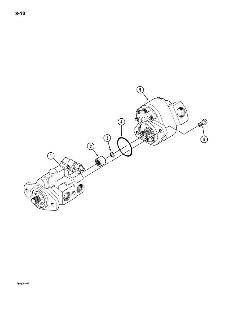 Схема запчастей Case IH 9150 - (8-10) - HYDRAULIC PUMP ASSEMBLY (08) - HYDRAULICS