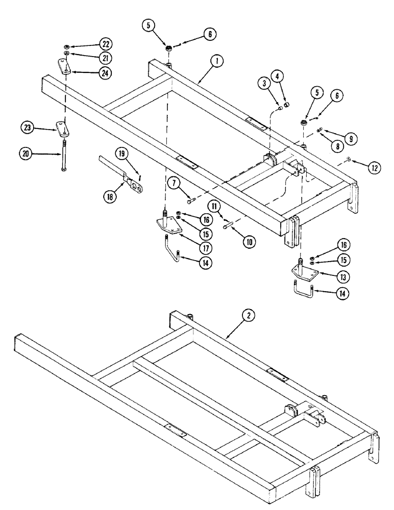 Схема запчастей Case IH RP - (006) - MAIN FRAME, PRIOR TO SERIAL NUMBER 1614210 