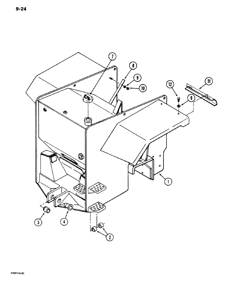 Схема запчастей Case IH 9180 - (9-24) - REAR FRAME (09) - CHASSIS/ATTACHMENTS