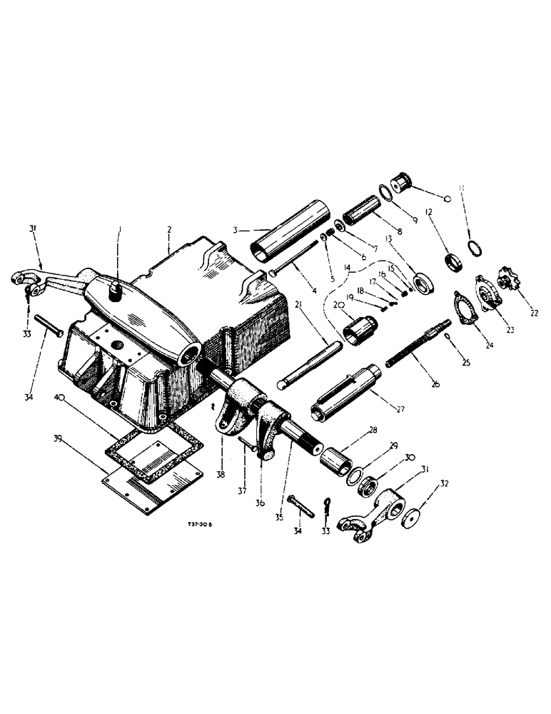 Схема запчастей Case IH 276 - (5-02) - HYDRAULIC LIFT, HYDRAULIC LIFT ATTACHMENT (08) - HYDRAULICS