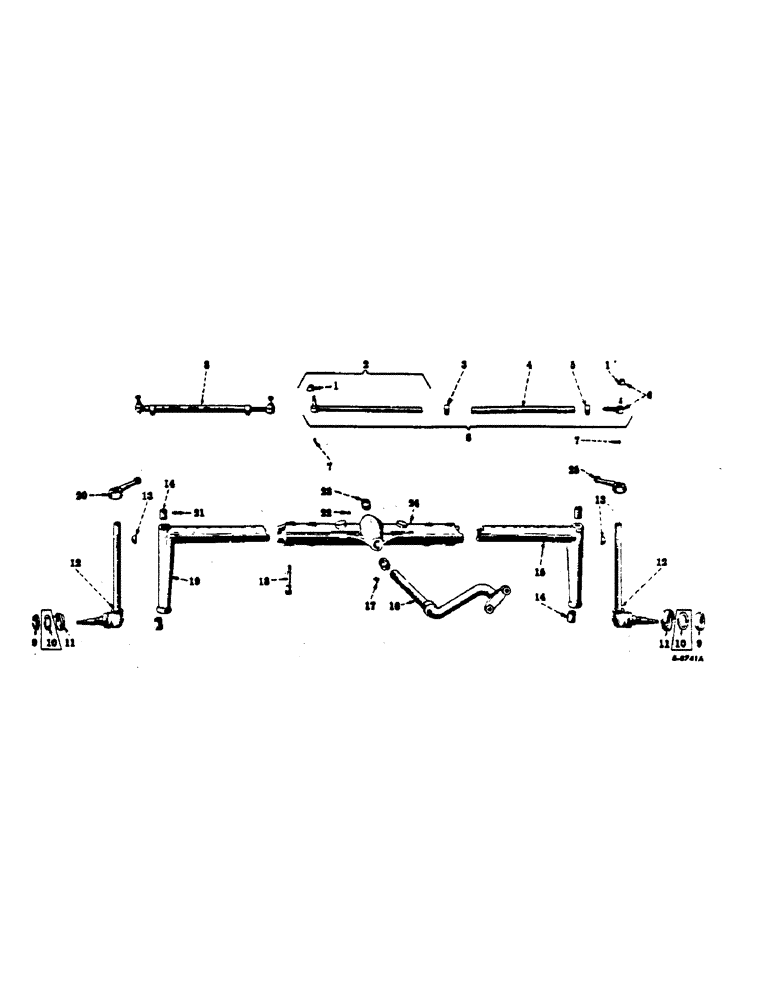 Схема запчастей Case IH 130 - (14-4) - SUSPENSION, HEAVY DUTY ADJUSTABLE FRONT AXLE AND STEERING Suspension