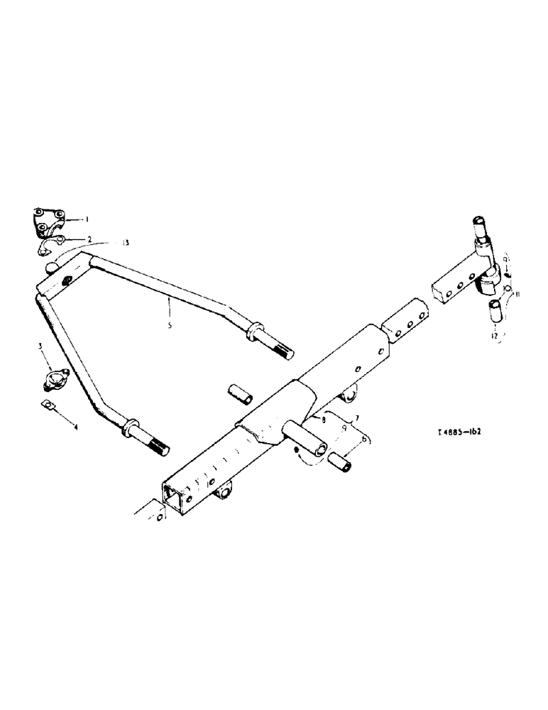 Схема запчастей Case IH 434 - (6-047) - FRONT AXLE, EXTENSION AND STAY ROD - ATTACHMENTS (06) - POWER TRAIN