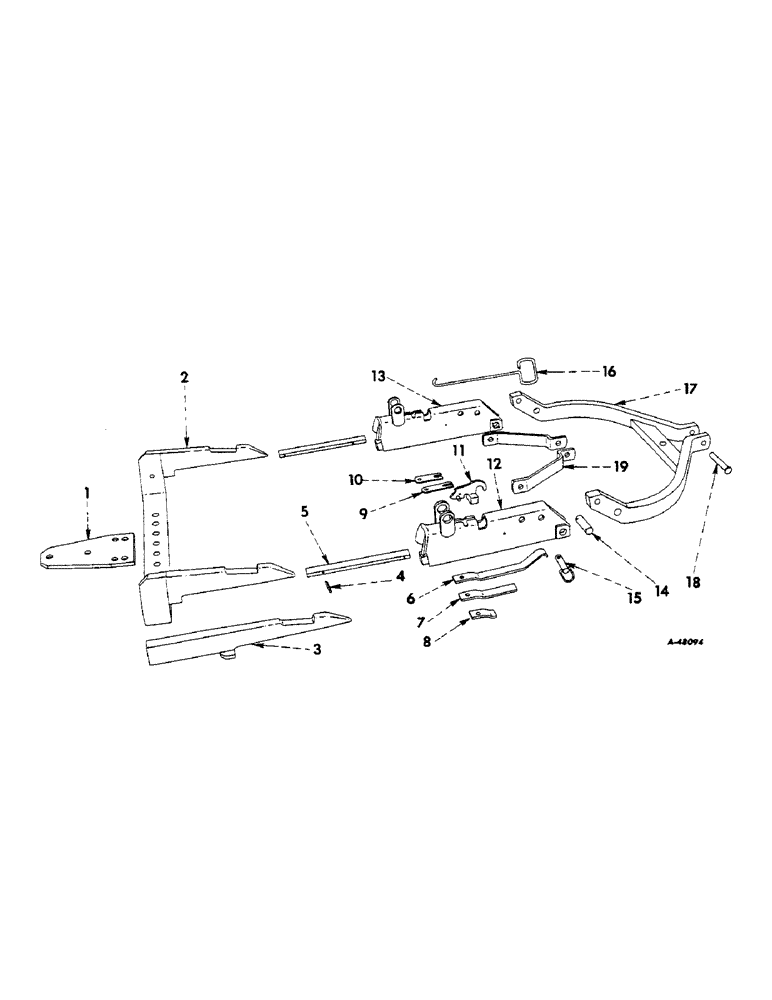 Схема запчастей Case IH 300 - (329[A]) - ATTACHMENTS, DRAWBAR AND BAIL Attachments